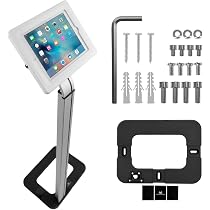 Maclean Lockable Tablet Desk Mount Stand Secure Anti Theft Holder
